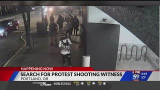 Fox59 news this morning: search for protest shooting witness