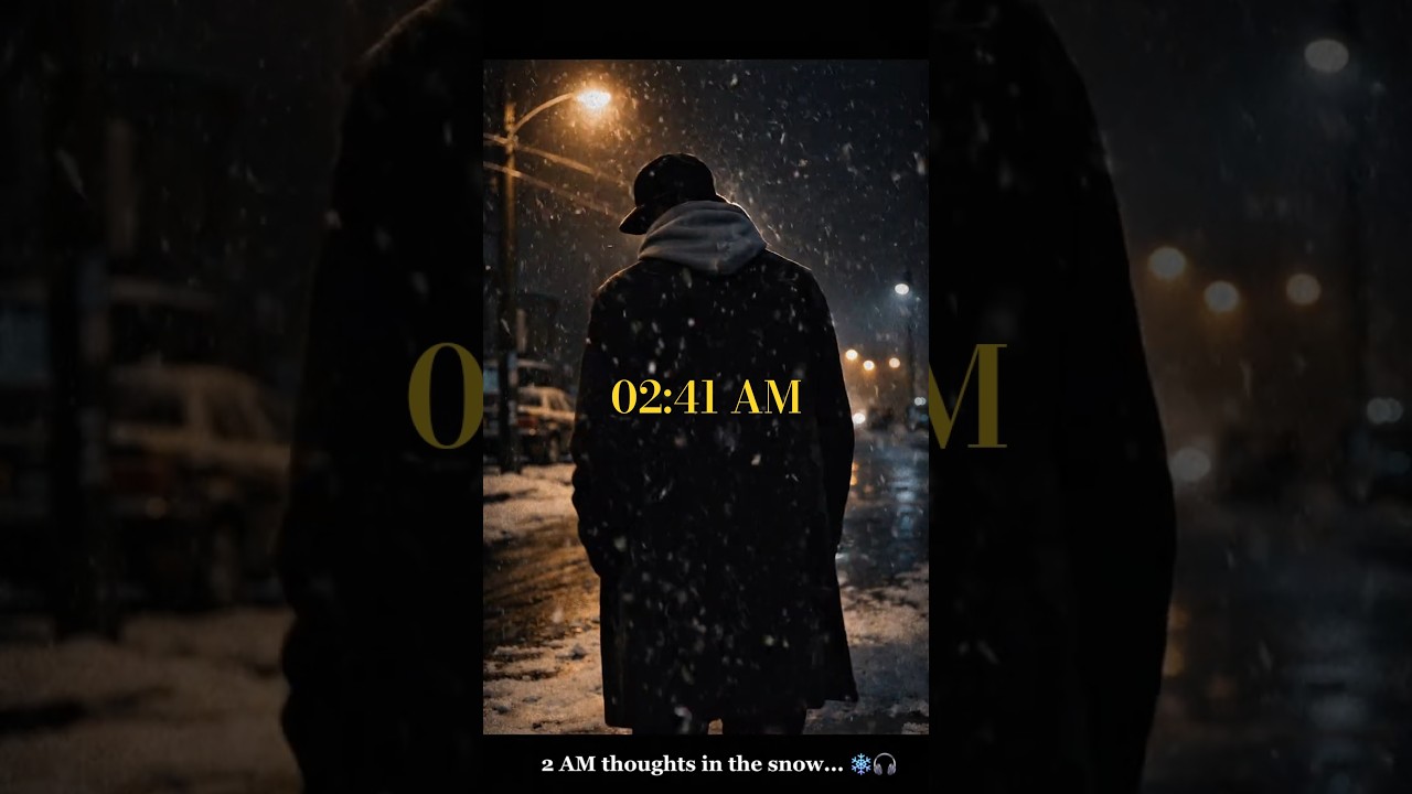 2 AM thoughts in the snow... ❄️🎧  