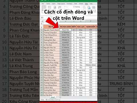 Cách cố định dòng và cột trên Word chỉ 5s là xong 2023 mới nhất Cách cố định dòng và cột trên Word chỉ 5s là xong 2023 mới nhất