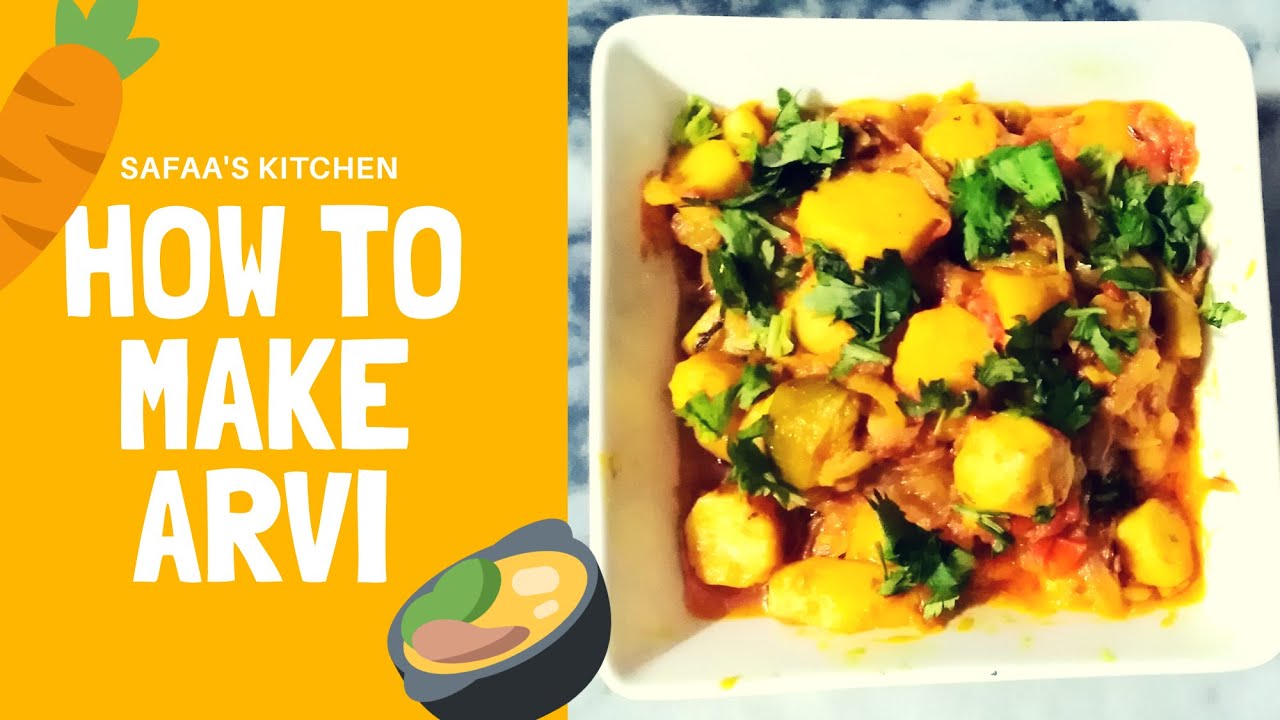 How to make Arvi || Easiest Recipe || Taro Roots || Safaa's Kitchen ...