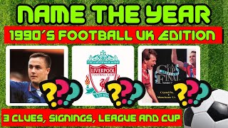1990's UK Football Quiz, Guess the year. 3 clues, signings, league and cup. screenshot 5