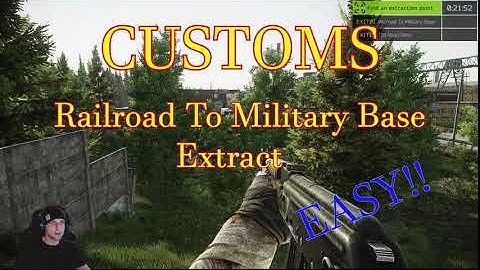 Railroad to Military Base Extract | Escape From Tarkov
