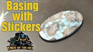 EASY basing with a Cheat! -  Tabletop Bases with Stickers [ENG]