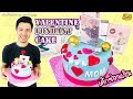 เค้กวาเลนไทน์ ซ่อนเงินด้วย So cool Valentine Fondant & Money cake for beginner | เชฟขวัญ