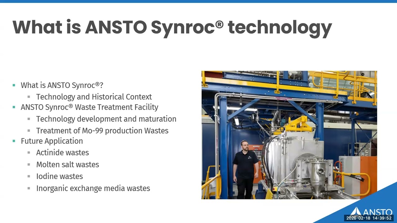 GIF E&T Webinar 109: Waste Characterization & Synroc Technology