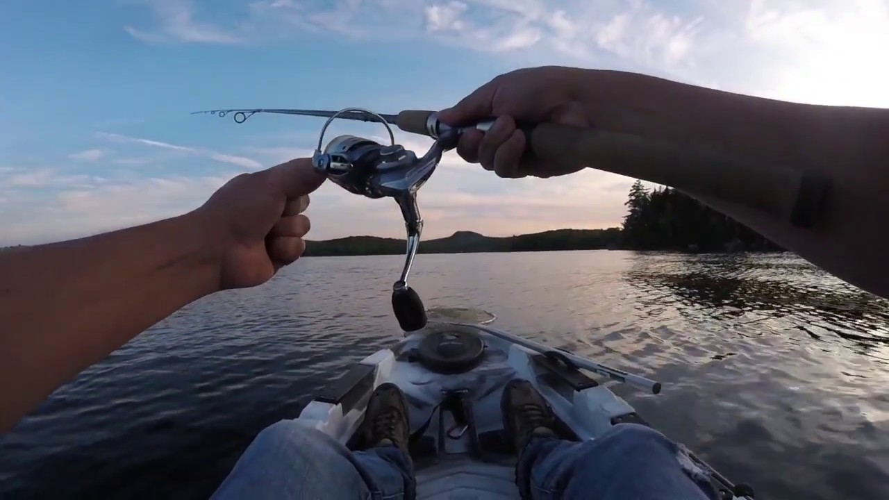 Smallmouth Fishing on Phillips Lake Maine in the Predator MX Kayak