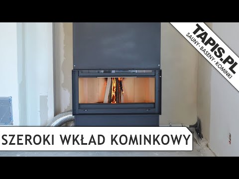 SZEROKI WKŁAD KOMINKOWY KWLINE E 1100 G RM MONTAŻ POZNAŃ - WKŁADY KOMINKOWE - KOMINKI - MINIBASENY