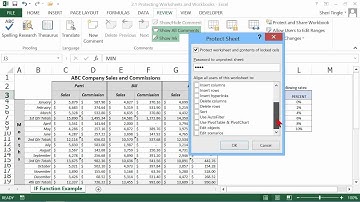 Microsoft Office Excel 2013 Tutorial: Protecting Worksheets and Workbooks | K Alliance