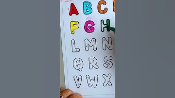 #2 TÔ MÀU BẢNG CHỮ CÁI CHO BÉ #shorts | Coloring Pages For Kids Alphabet #viral