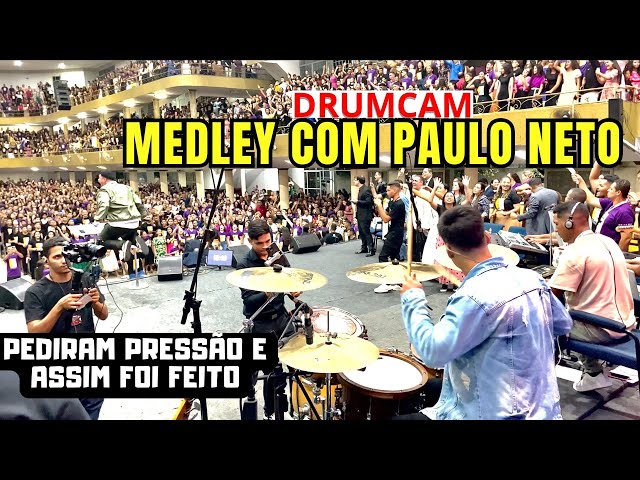 MEDLEY COM PAULO NETO EXPLODIU TUDO NO CONGRESSO DE JOVENS - ( #drumcam ) - LUCAS BATERA class=