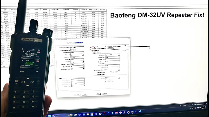 Baofeng DM-32UV Repeater Troubles? Easy Fix!