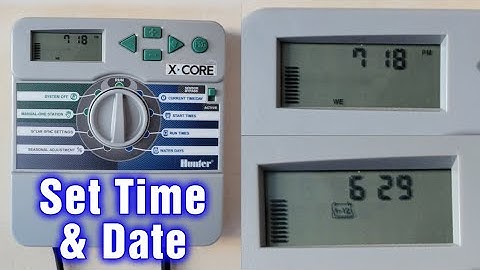 Hunter X-CORE Set Time And Date