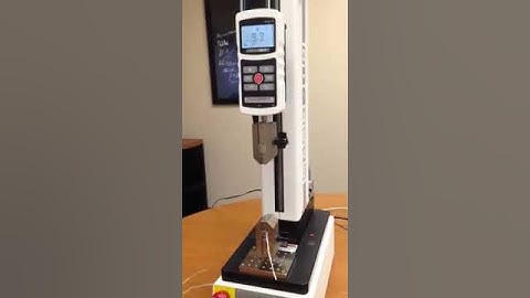 Tensile test of plastic strand