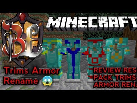 Review Resource Pack Glowing Trims Rename [1.16 - 1.20.1] #resourcepack ...