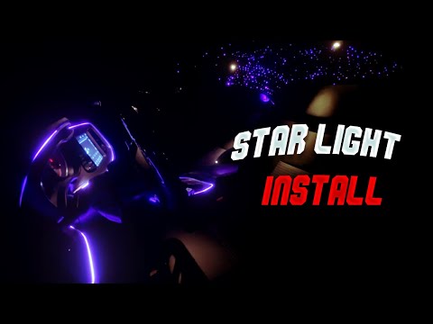 I PUT A CUSTOM STAR LIGHT HEADLINER IN MY 5.7 DODGE CHALLLENGER R/T‼️