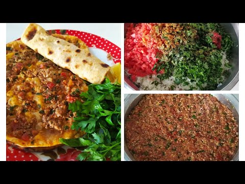 ADANA USULÜ LAHMACUN İÇİ TARİFİ ✔️#lahmacunnasılyapılır #lahmacuntarifi