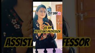 1st day as an Assistant professor 🌸#assistantprofessor #hpsc #phd #govtjobs #upsc