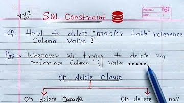 Delete Records From Child/Parent Table in Oracle Database | referential integrity constraint