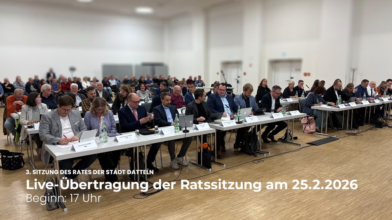 3. Sitzung des Rates der Stadt Datteln vom 25.2.2026