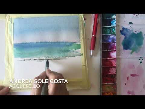 Acquerello: come dipingere il mare * ART Tv by Fantasvale 