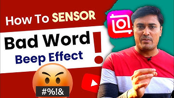 How to Censor Bad Words in Inshot Video Editor | How to Add Beep Sound On Bad Words | Censor Words |