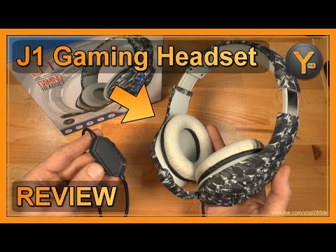 J1 Gaming Headset mit RGB LED-Beleuchtung