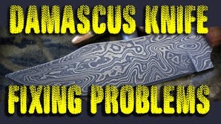 How forge a Damascus Knife by hand - Part 2 - Fixing Mistakes @HoJForge