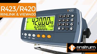 R423/R420 rinLINK & View400 Program | Fast Indicator Setup via a PC