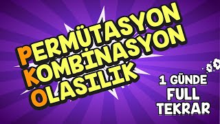 1 Günde Permütasyon Kombi̇nasyon Olasilik Full Tekrar Rehber Matematik 