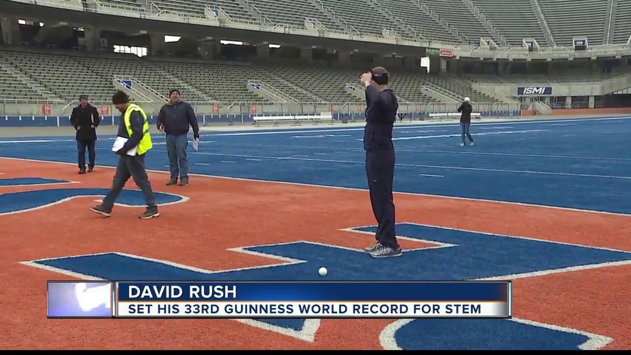 Boise man sets record in honor of STEM
