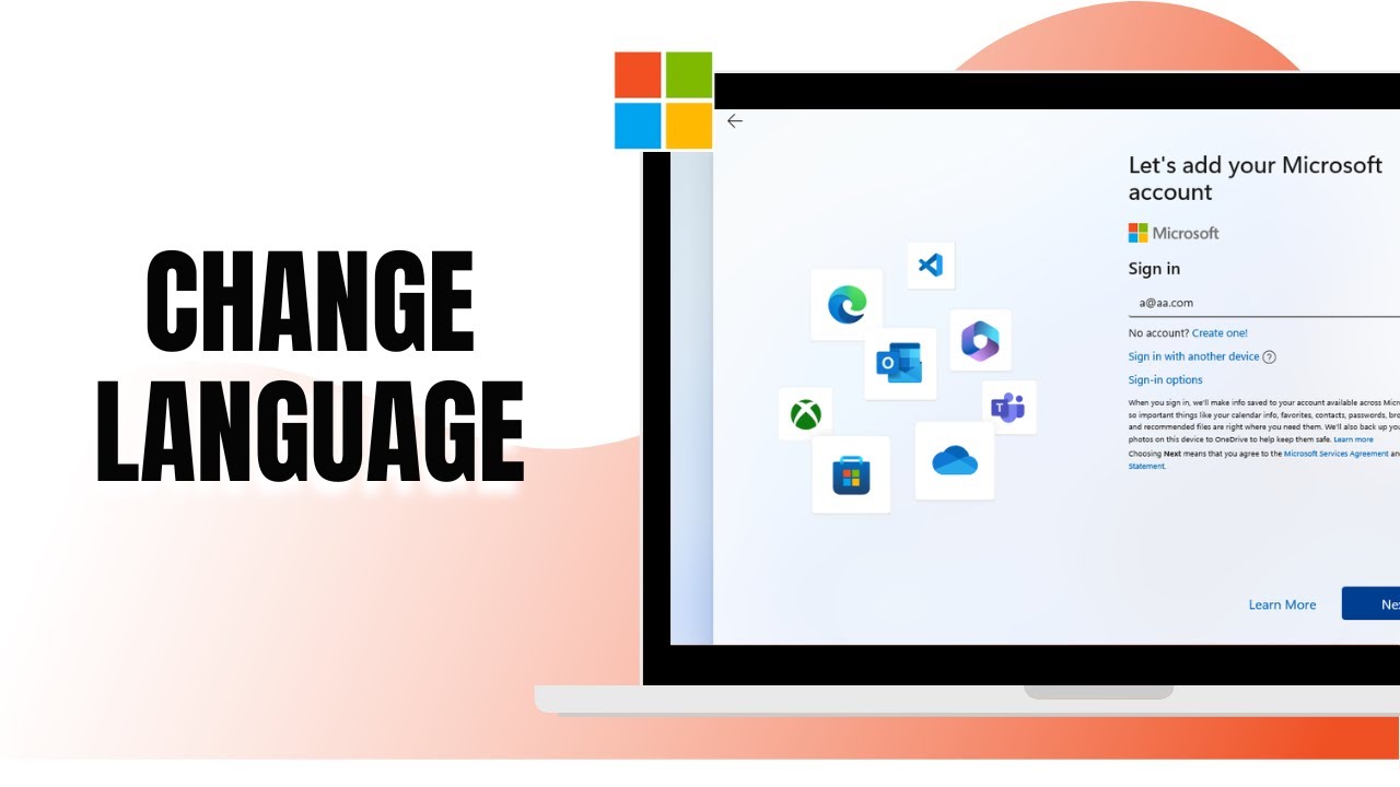 HOW TO CHANGE LANGUAGE IN MICROSOFT ACCOUNT - YouTube