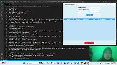 Tugas Modul 5 Sistem Absensi Karyawan - GUI dengan TKINTER