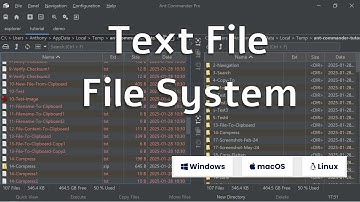 Text File File System (.lst) with Ant Commander Pro #filemanager