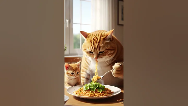 Video 11803301: funny cat eating