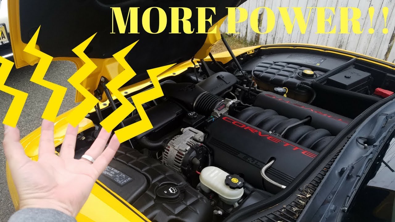 1st C5 Corvette Mod SLP Blackwing Air Filter Installation YouTube