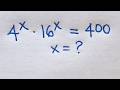 Solve for x in this nice exponential equation | Math Olympiad Mathematics