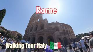 Rome Italy Walking Tour 4K 🇮🇹 Colosseum to Piazza Navona (Trevi Fountain, Pantheon, Spanish Steps)