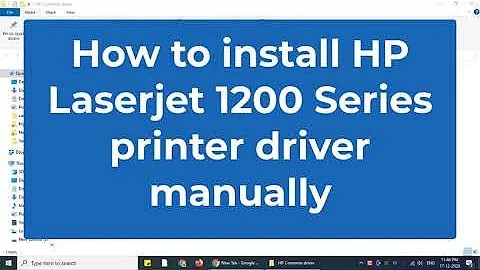 How to install HP Laserjet 1200 series printer driver manually by using its basic driver