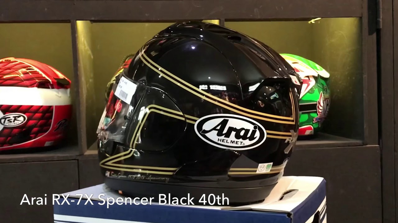 Arai RX-7X Freddie Spencer Black 40th Anniversary at Bandung