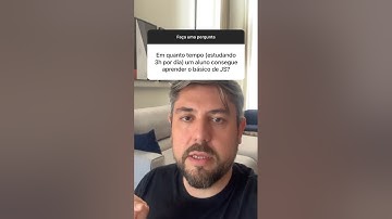 Em quanto tempo consigo aprender JS? #javascript #programacao