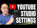 Know your channel settings  youtube studio dashboard series