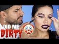 BOYFRIEND DOES MY MAKEUP| iluvsarahii