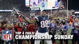 Top 4 Fails (Championship Sunday) | The Shek Report | NFL NOW