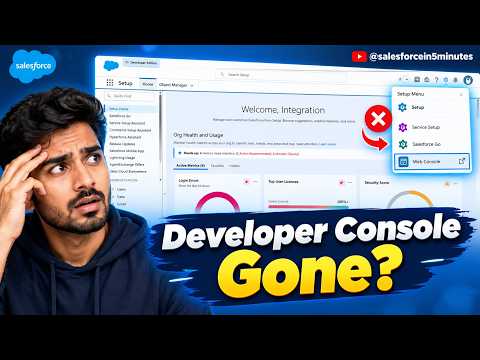 Developer Console Gone ?? | Winter 27 Release Salesforce