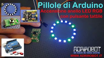 Anello LED RGB WS2812B con pulsante tattile