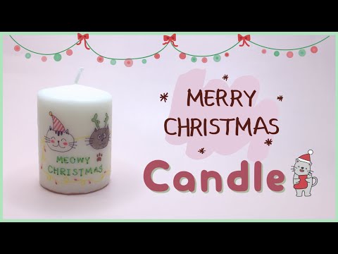 วิธีสกรีนรูปภาพลงบนเทียนสำหรับตกแต่งวันปีใหม่🎅: DIY Image and Photo Transfer to Candle for Christmas