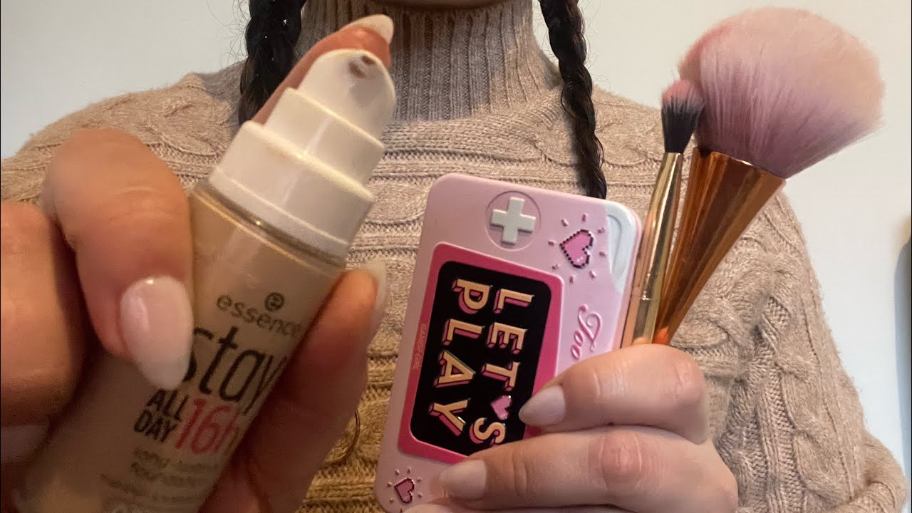 ASMR doing your makeup 💄 directly on camera 📸 lofi sound & no talking ...