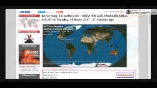 M3.8 - m3.6 earthquake hits los angeles ...