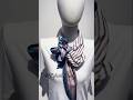 How to Tie a Chic Rose Knot with a Silk Scarf,#ChicStyle #RoseKnot #ScarfKnot #ElegantOutfits