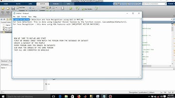 Face Recognition and Face Detection using GUI in MATLAB